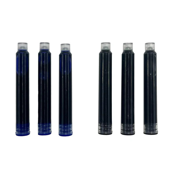 Ooly - Splendid Duo - Fountain Pen Refills - Black & Blue Ink Cartridges - Set of 6