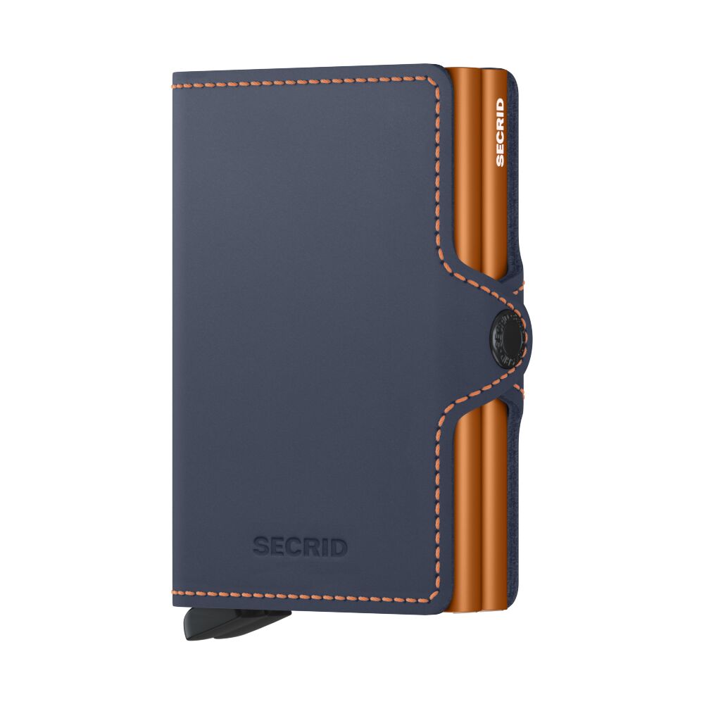 SECRID - Twinwallet - Matte - Night Blue/Orange