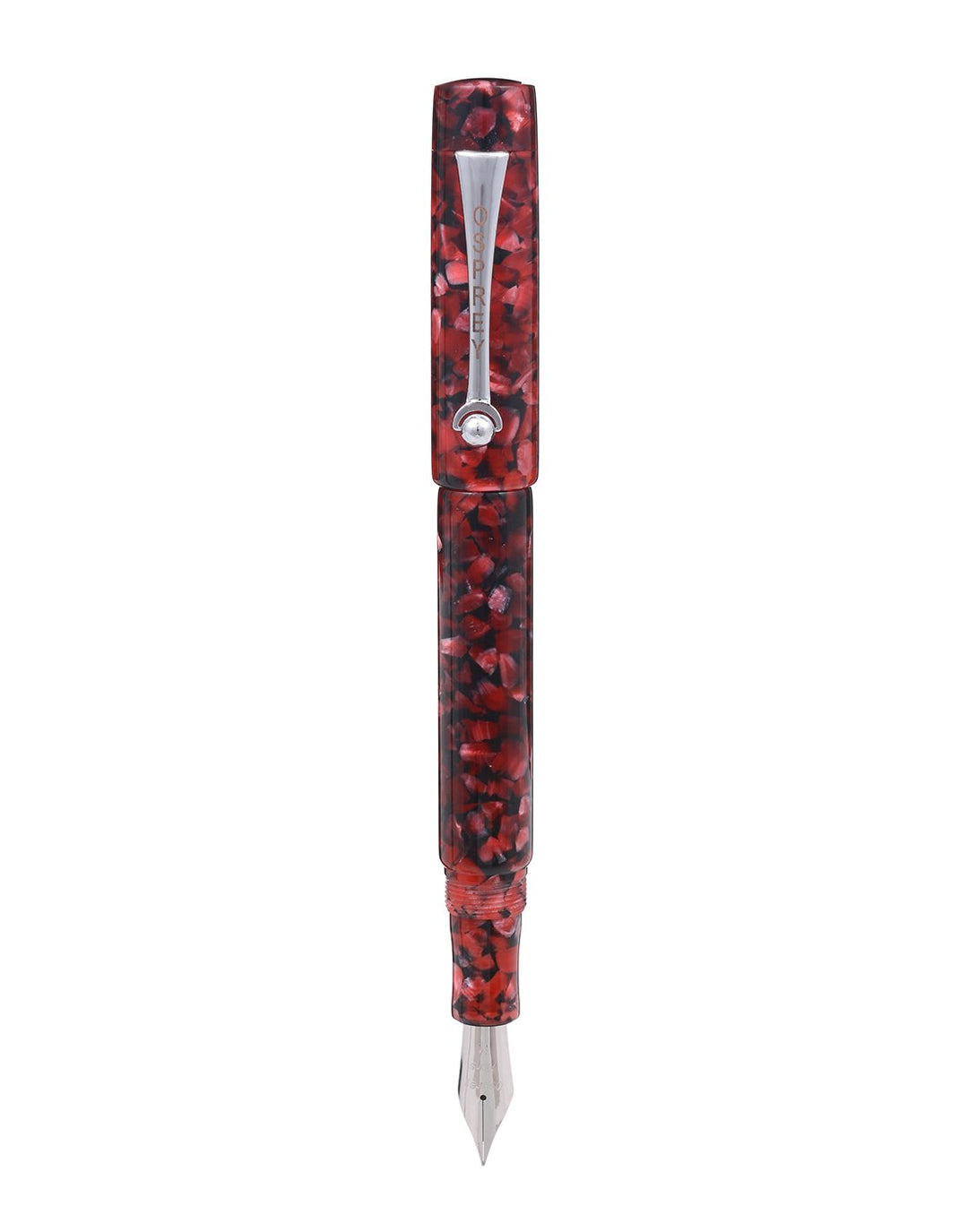 OSPREY PENS - MILANO Fountain Pen "Red Japser" With Standard And Flex Nib Options - Buchan's Kerrisdale Stationery