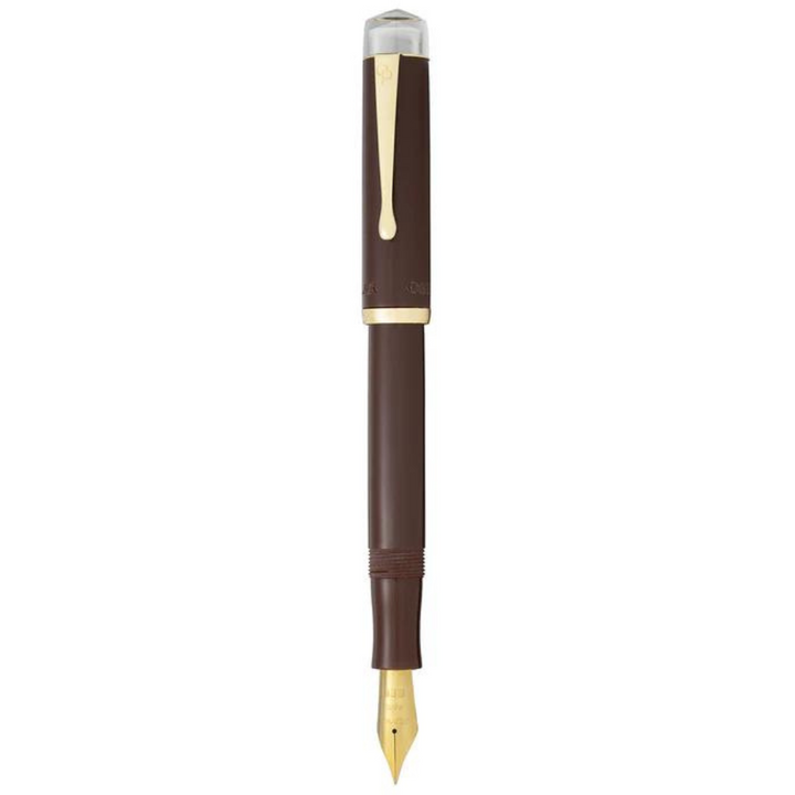 Osprey - Scholar Fountain Pen Body- Clear End Cap - Brown (Nib not Included)