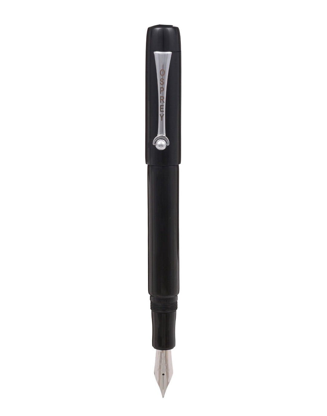 OSPREY PENS - MILANO Fountain Pen "Black Ebonite" With Standard And Flex Nib Options - Buchan's Kerrisdale Stationery