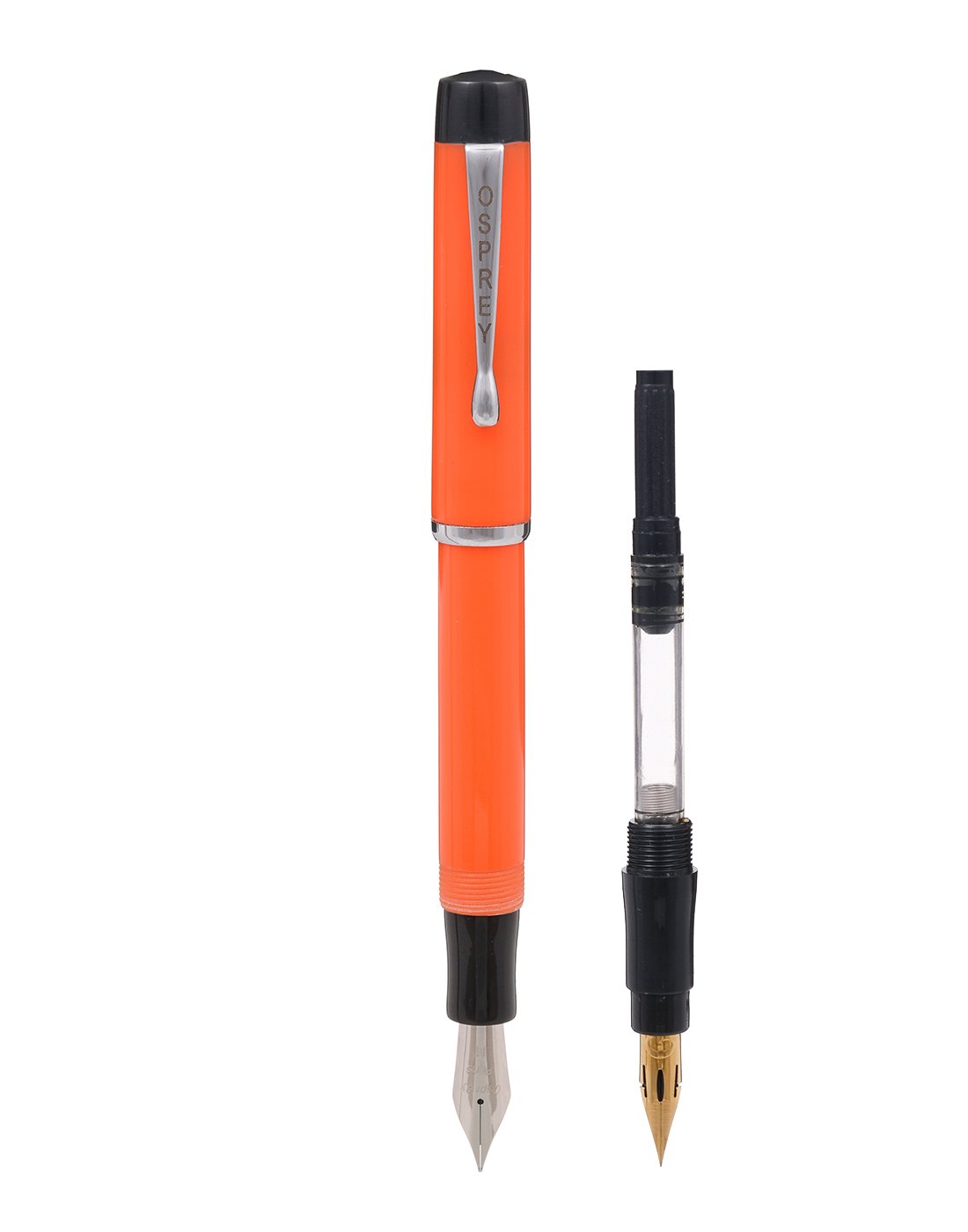 OSPREY PENS - SCHOLAR Fountain Pen "Duofold Orange" With Standard And Flex Nib Options - Buchan's Kerrisdale Stationery