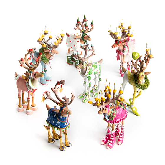 PATIENCE BREWSTER - Dash Away Reindeer Mini Ornaments Set