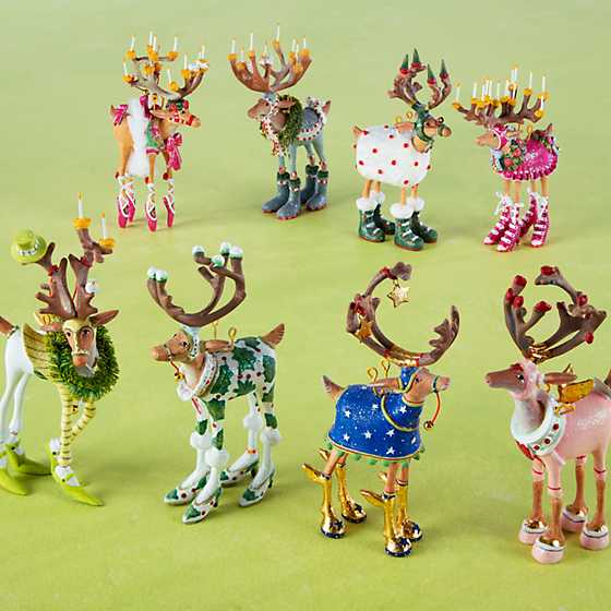 PATIENCE BREWSTER - Dash Away Reindeer Mini Ornaments Set