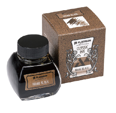 PLATINUM - 60ml Bottle Classic Ink - #61 Khaki Black