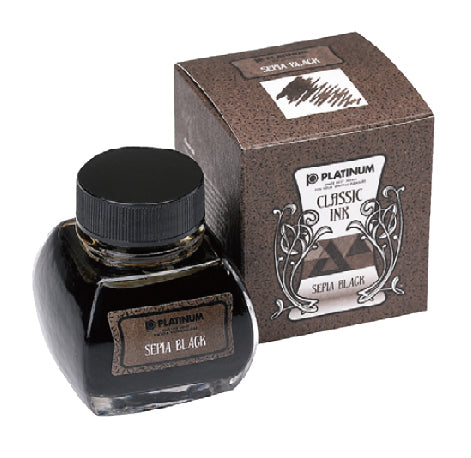 PLATINUM - 60ml Bottle Classic Ink - #66 Sepia Black