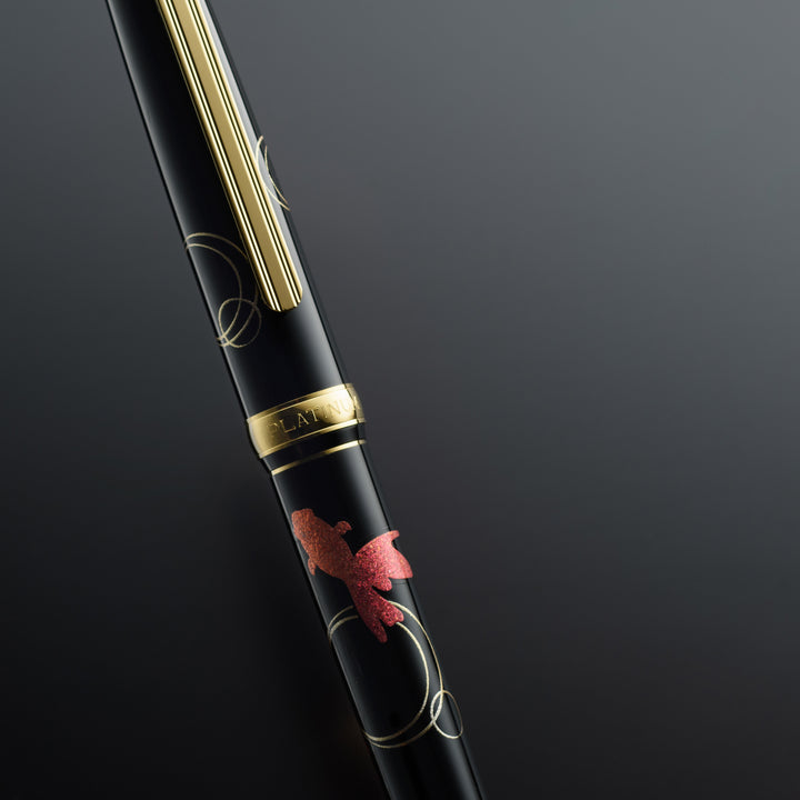 PLATINUM –  Fountain Pen – Kanazawa Kanazawa Gold Leaf Maki-E Collection - Gold Fish