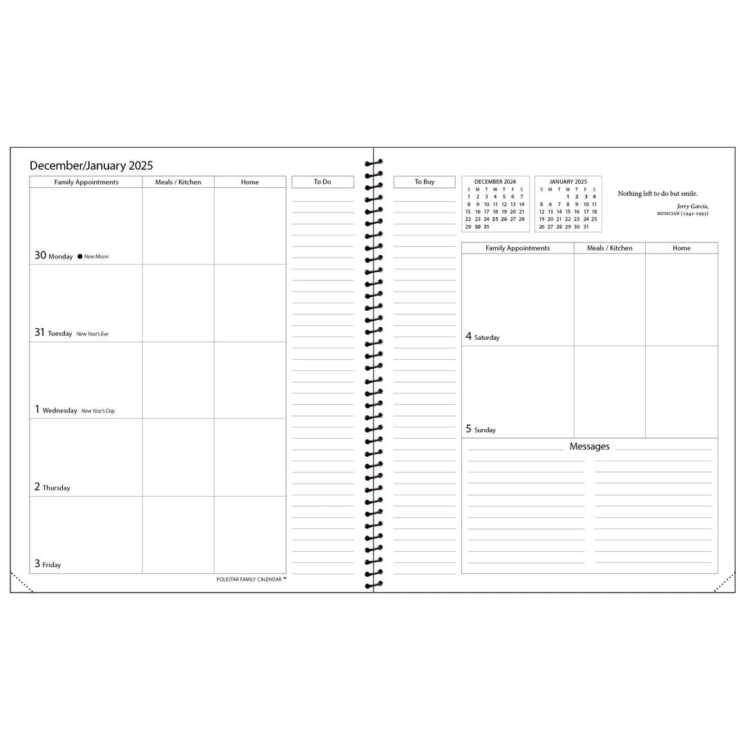 POLESTAR - FAMILY CALENDAR PLANNER - 2025