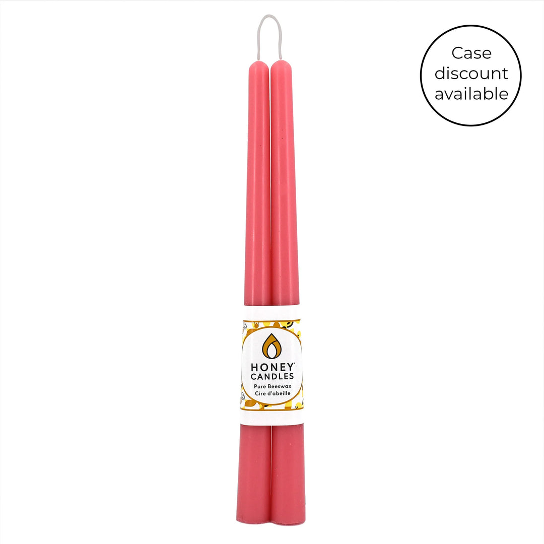 Honey Candles - 12 Inch Taper Candles - Pair