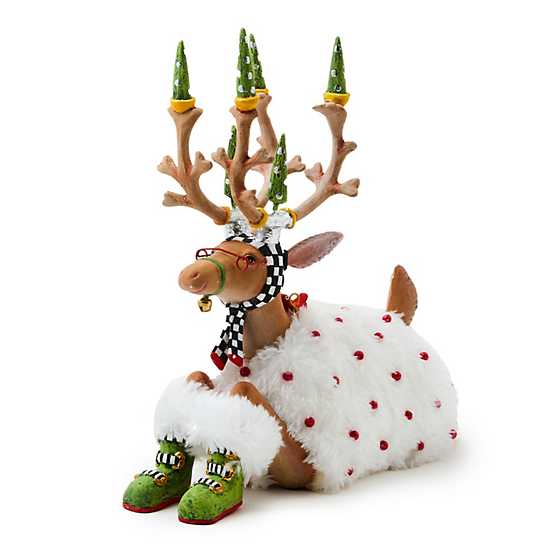 Patience Brewster - Dash Away Sitting Blitzen Reindeer Figure