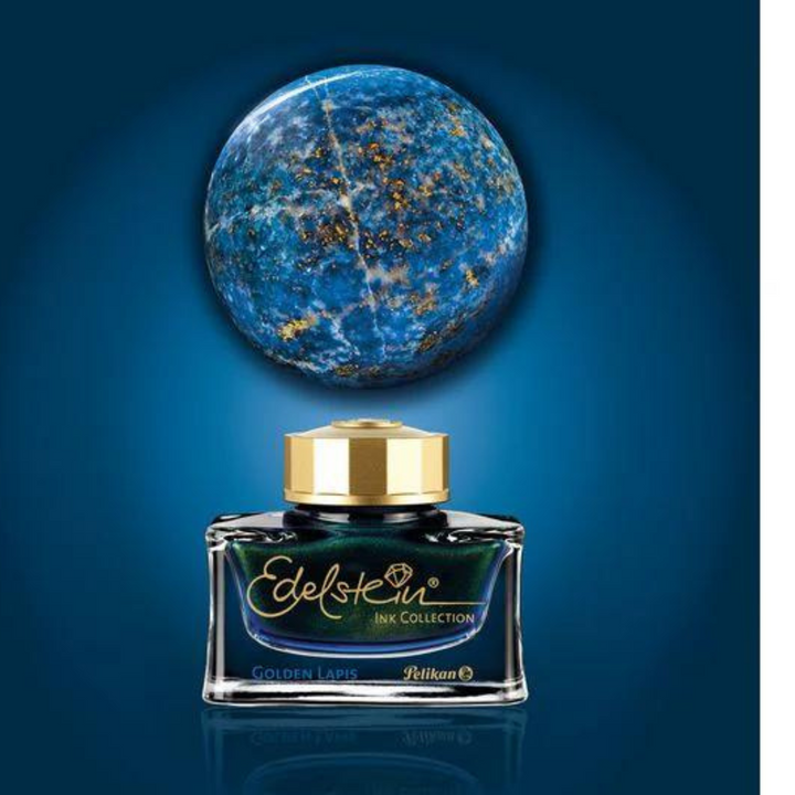 Pelikan - Edelstein Fountain Pen Ink Golden Lapis - 50ml Bottled Ink - Year of Ink 2024 Special Edition - Free shipping to US and Canada - Vancouver Buchan's Kerrisdale Stationery Store