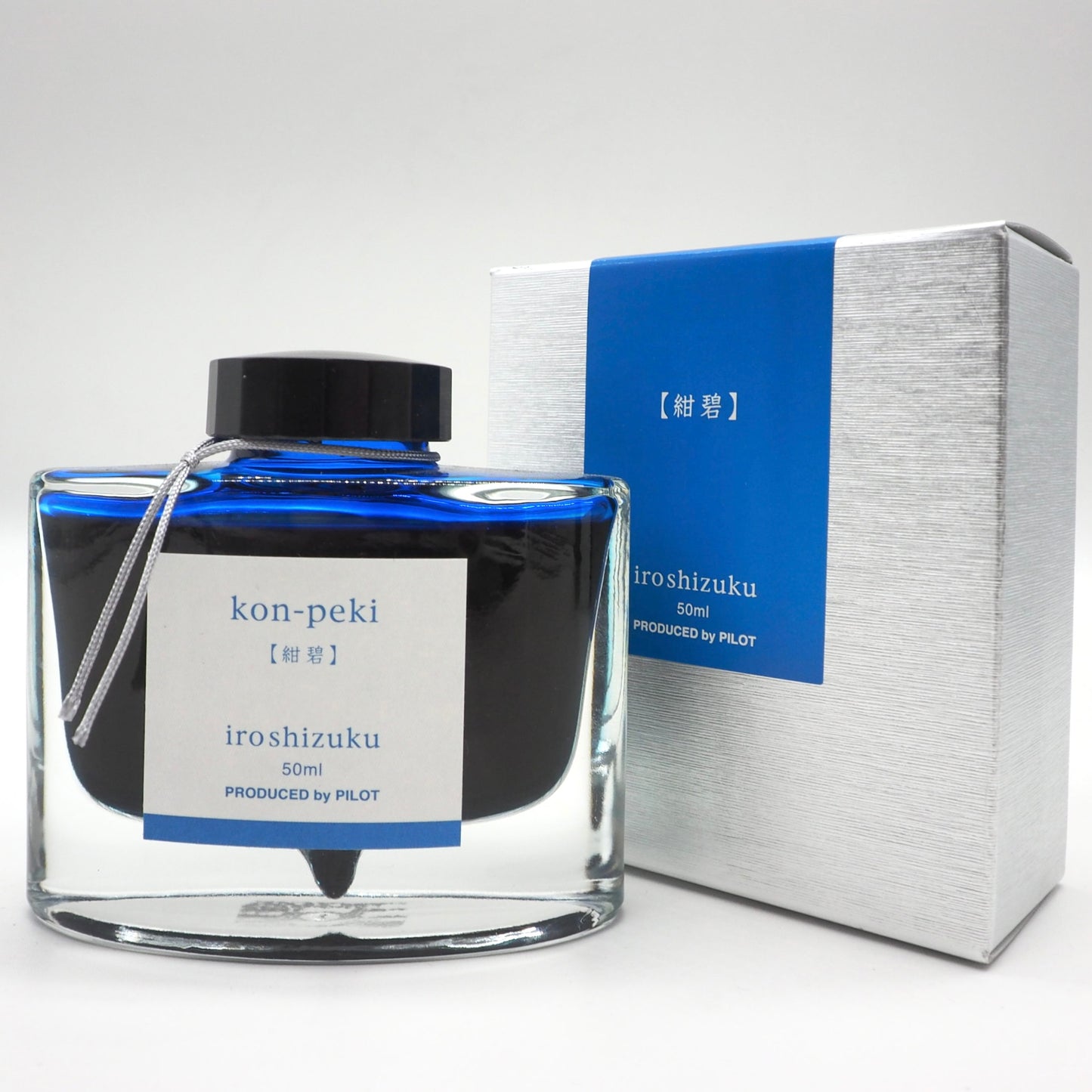 百乐 PILOT - Iroshizuku 色彩雫 50ml Bottled Fountain Pen Ink - 绀碧 Kon Peki Ink Swatches 试色 - Free Shipping to US and Canada