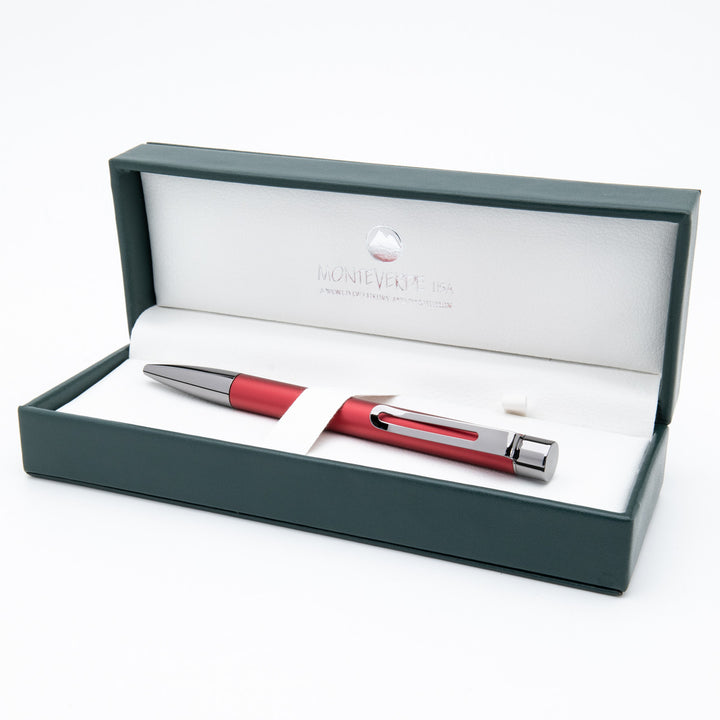 MONTEVERDE: RITMA MAGNETIC CLIP - BALLPOINT PEN - RED