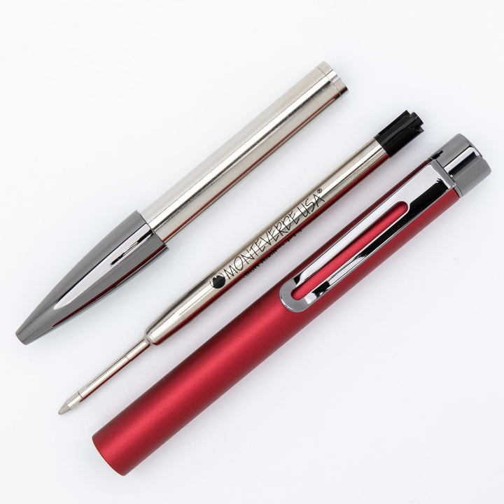 MONTEVERDE: RITMA MAGNETIC CLIP - BALLPOINT PEN - RED