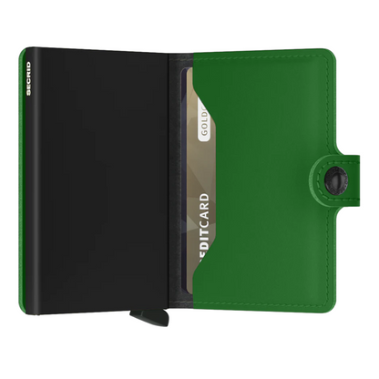 SECRID - MINIWALLET MATTE - BRIGHT GREEN