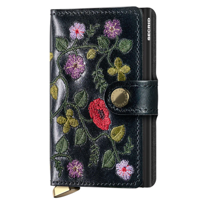 SECRID - Premium Miniwallet - Stitch Floral Black