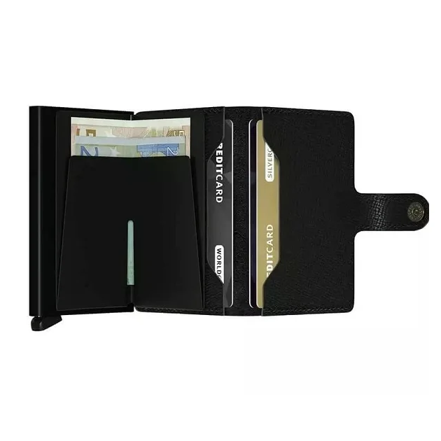 Secrid Miniwallet Glamour Black High Quality European Cowhide Leather Wallet - Buy Secrid Wallets in Canada - Best Gift Ideas for Family and Friends
