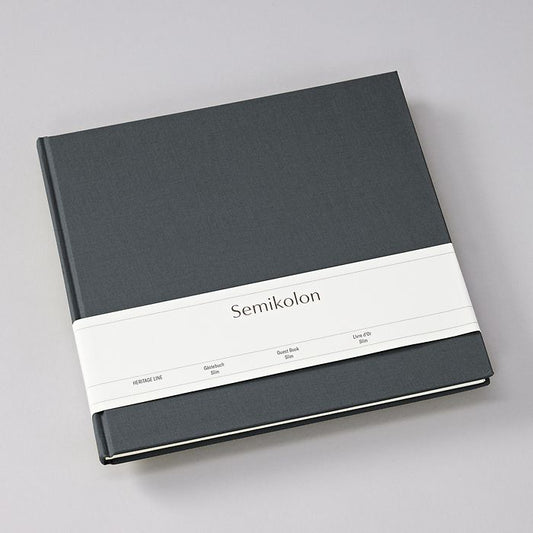 SEMIKOLON - GUEST BOOK SLIM - LAVA STONE