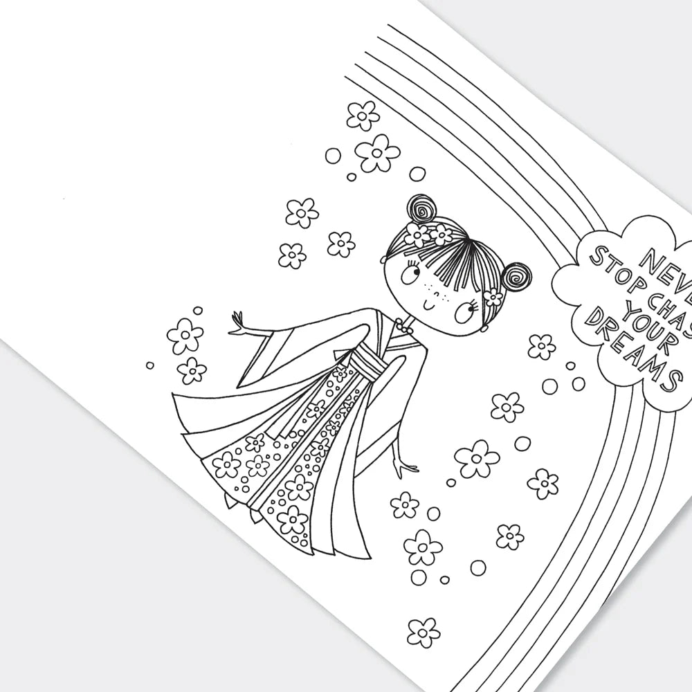 Rachel Ellen Designs - Colouring Book - Cherry Blossom Princess