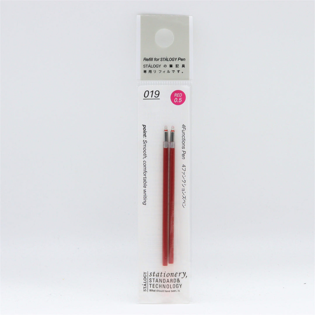 STALOGY - 019 Editor's Series 4 Functions Pen Refill - 0.5mm Red