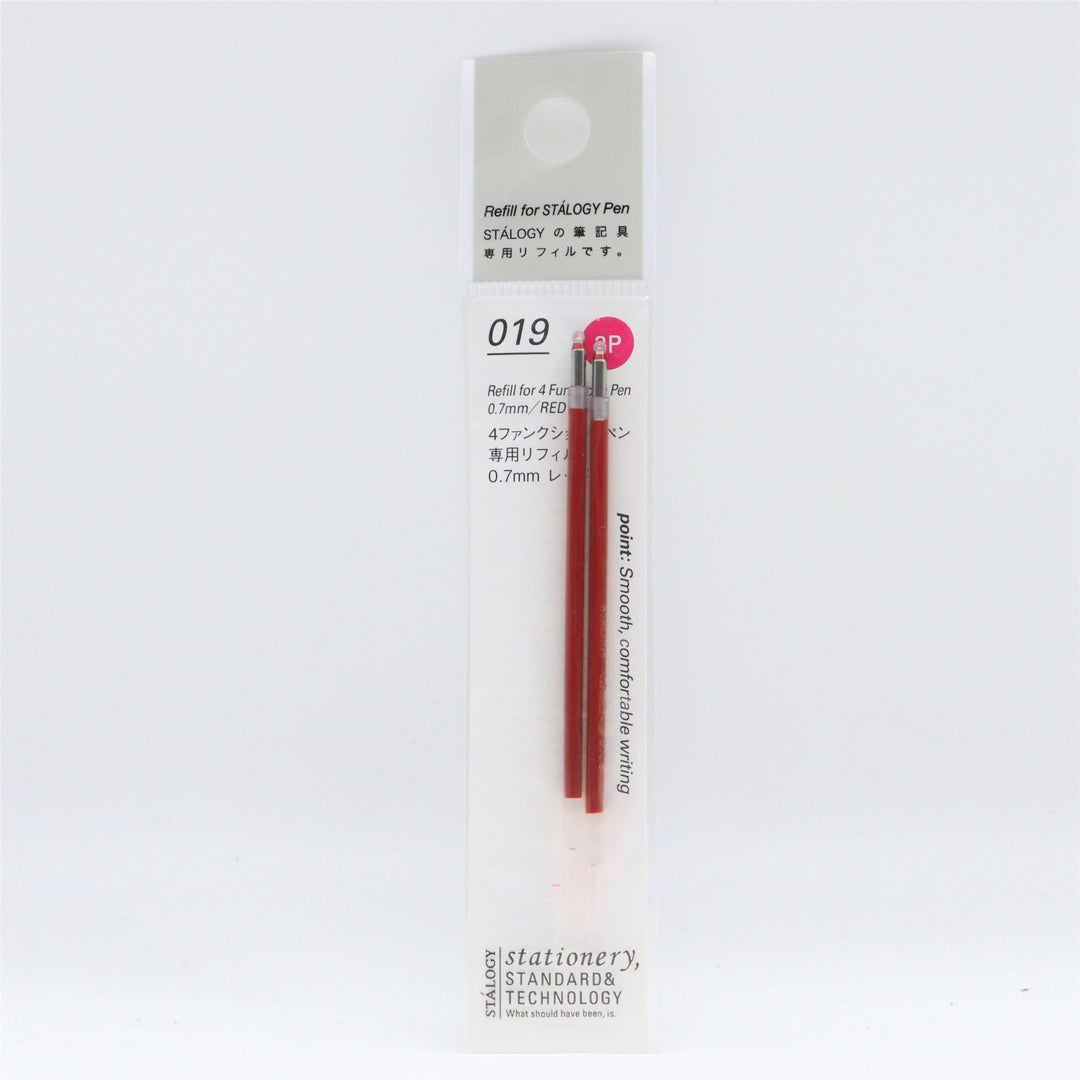STALOGY - 019 Editor's Series 4 Functions Pen Refill - 0.7mm Red