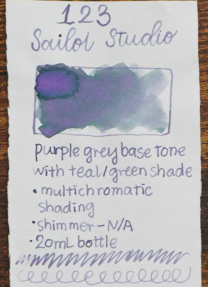 SAILOR - Ink Studio 20mL Bottle Ink  - Part I (#023 ~ #530) - Buchan's Kerrisdale Stationery