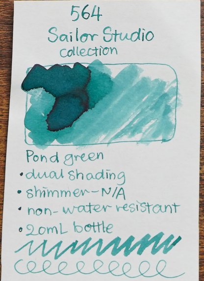 Sailor Ink Studio Review - Ink Swatch - 564