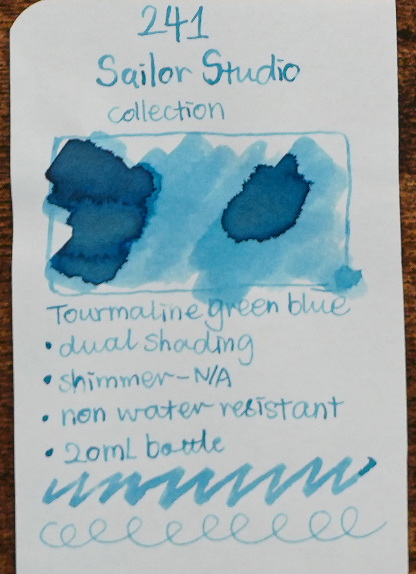 Sailor Ink Studio Review - Ink Swatch - 241