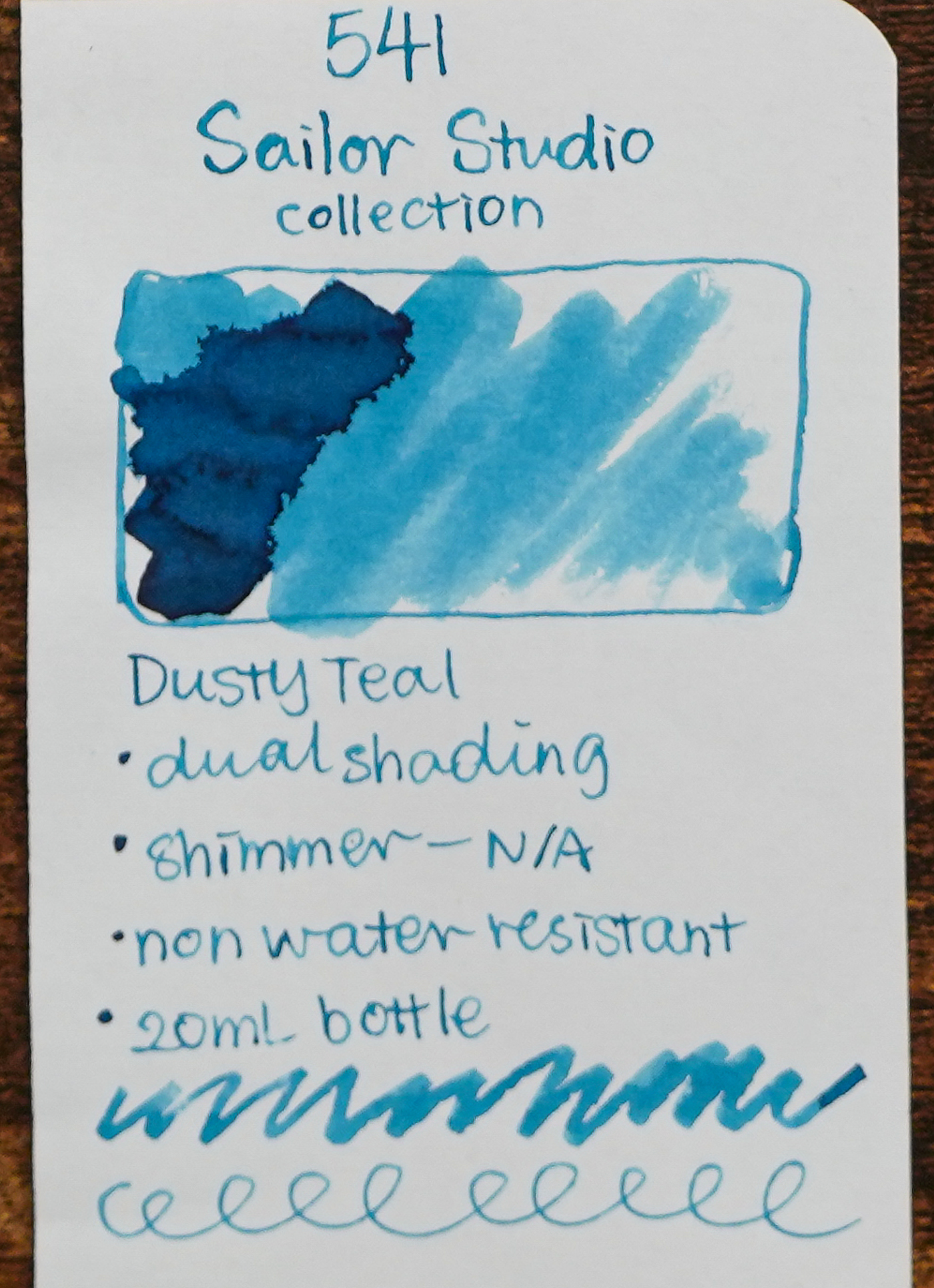 Sailor Ink Studio Review - Ink Swatch - 541