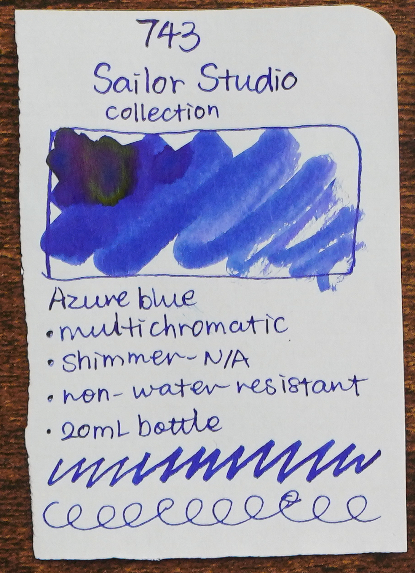 SAILOR - Ink Studio 20mL Bottle Ink  - Part II (#540 ~ #973) - Buchan's Kerrisdale Stationery