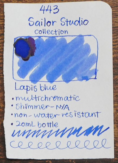 Sailor Ink Studio Review - Ink Swatch - 443