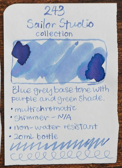 SAILOR - Ink Studio 20mL Bottle Ink  - Part I (#023 ~ #530) - Buchan's Kerrisdale Stationery