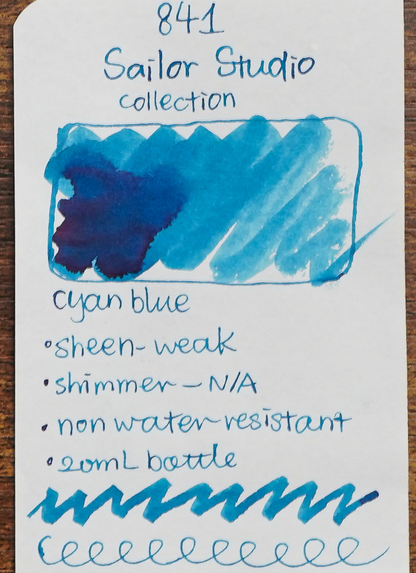 Sailor Ink Studio Review - Ink Swatch - 841