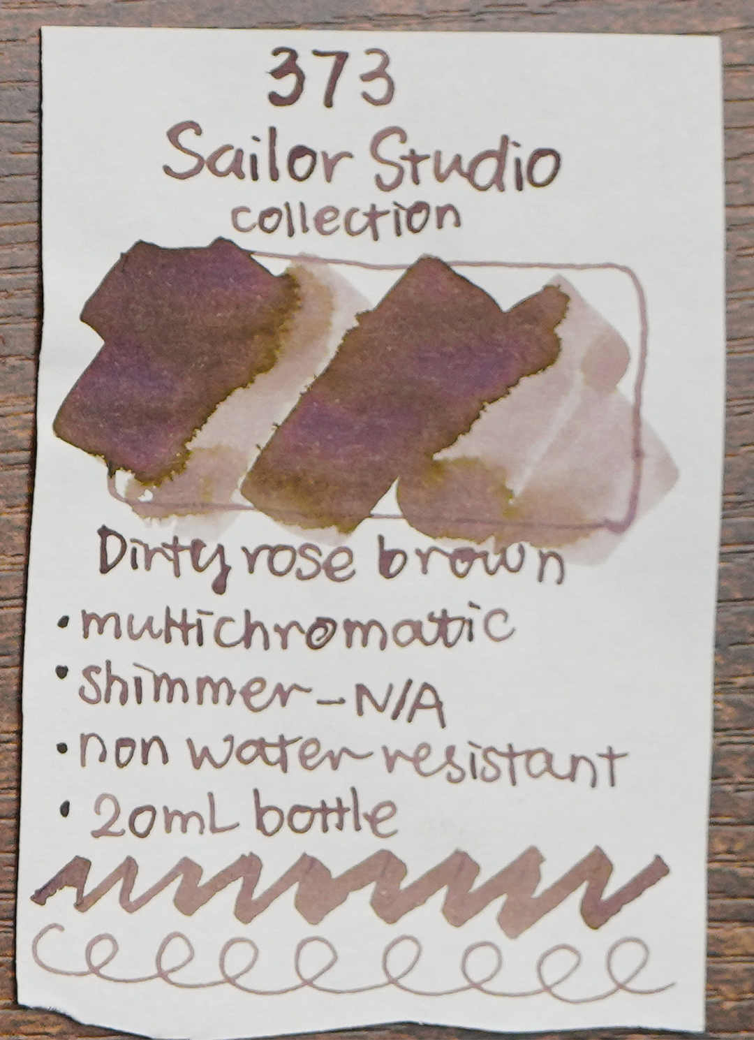Sailor Ink Studio Review - Ink Swatch - 373