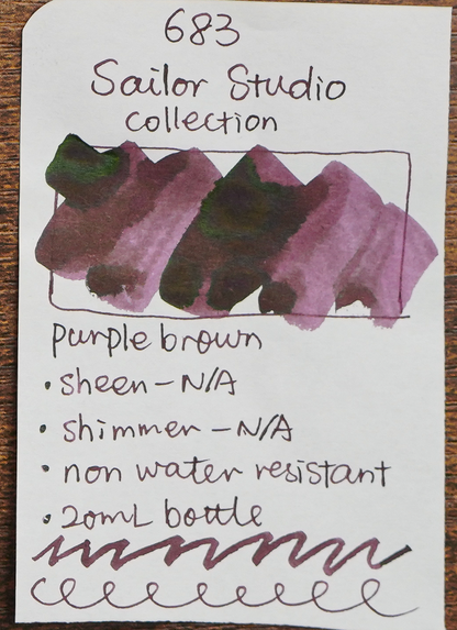 SAILOR - Ink Studio 20mL Bottle Ink  - Part II (#540 ~ #973) - Buchan's Kerrisdale Stationery