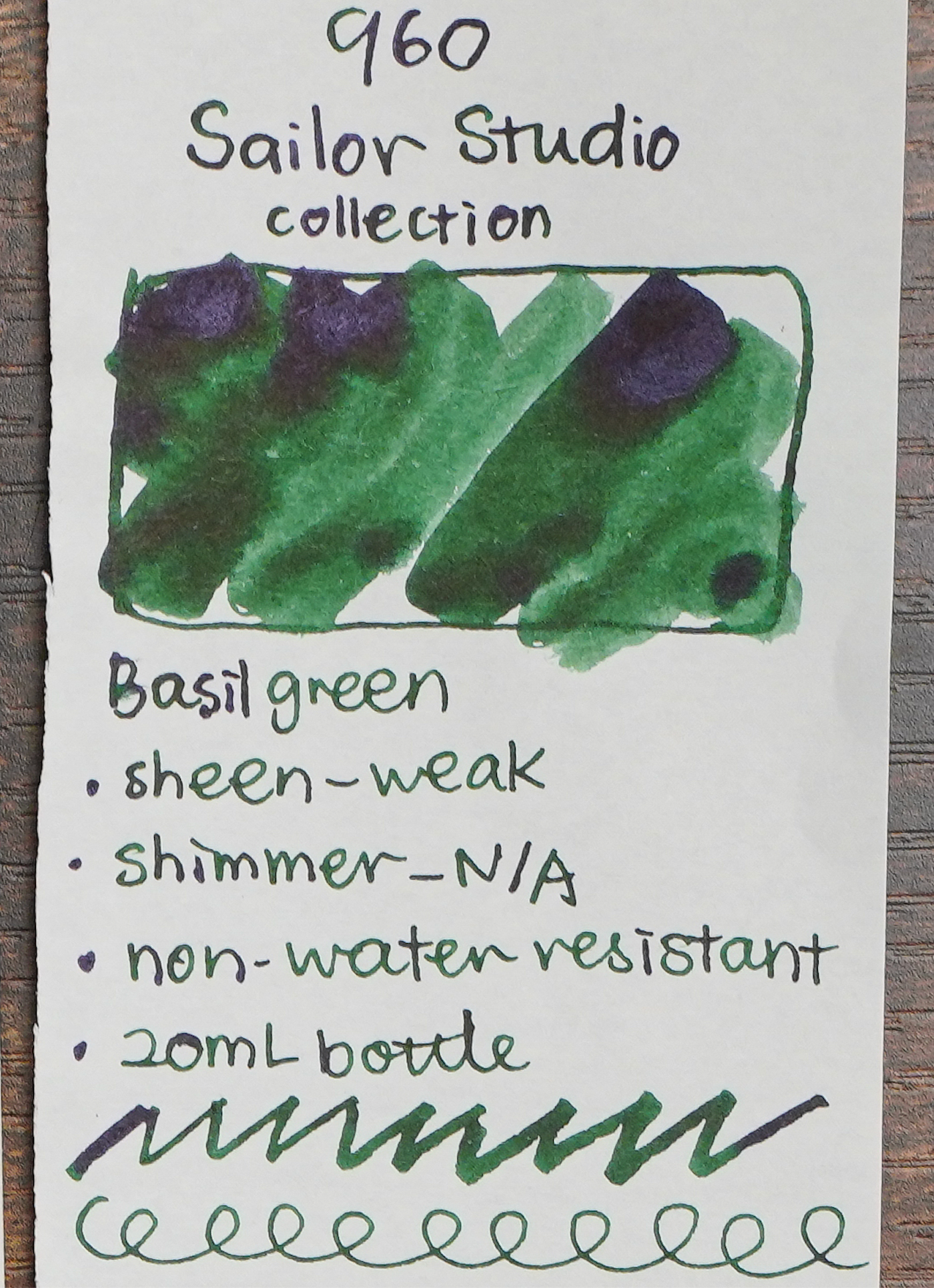 Sailor Ink Studio Review - Ink Swatch - 960