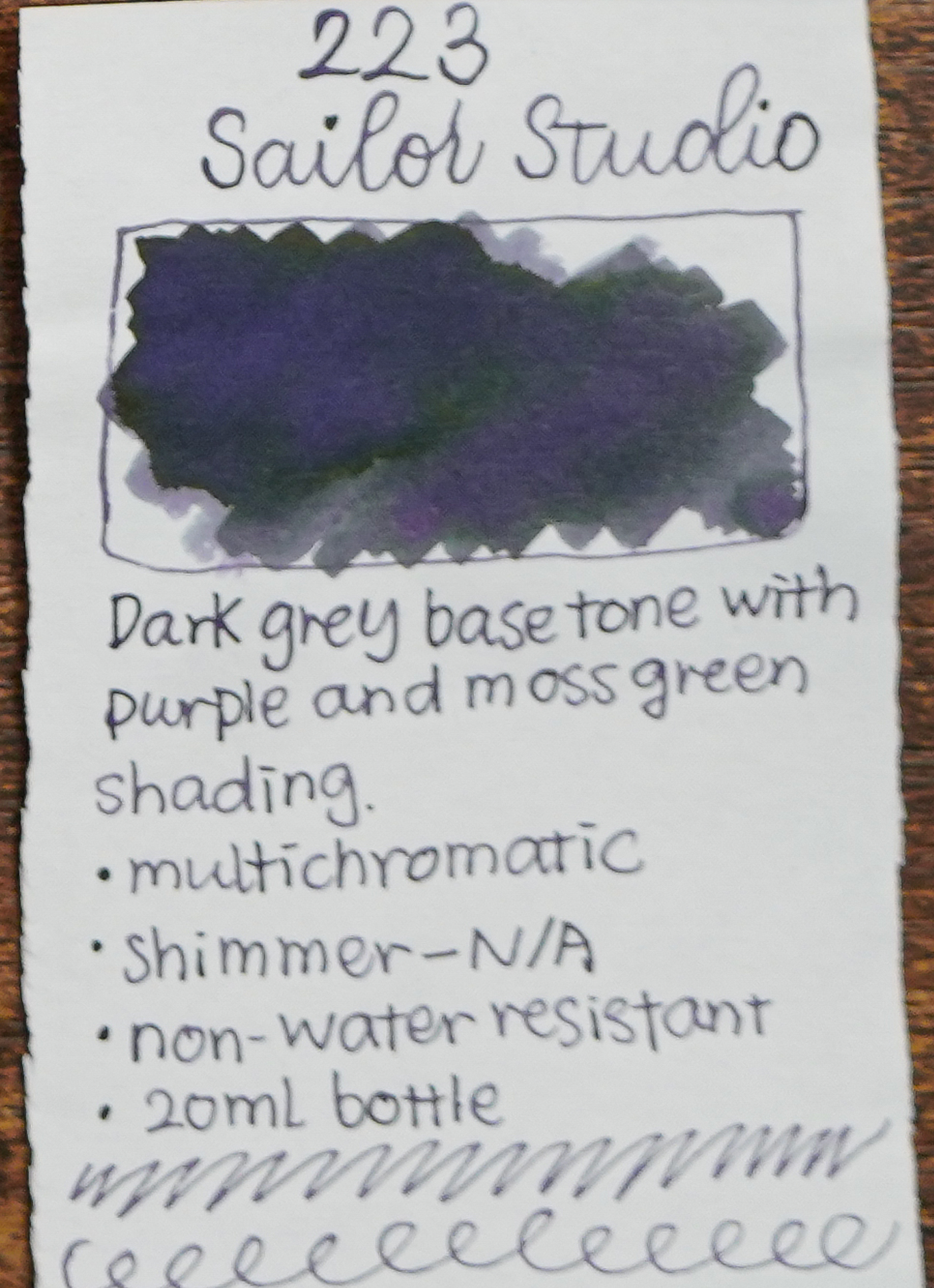 SAILOR - Ink Studio 20mL Bottle Ink  - Part I (#023 ~ #530) - Buchan's Kerrisdale Stationery