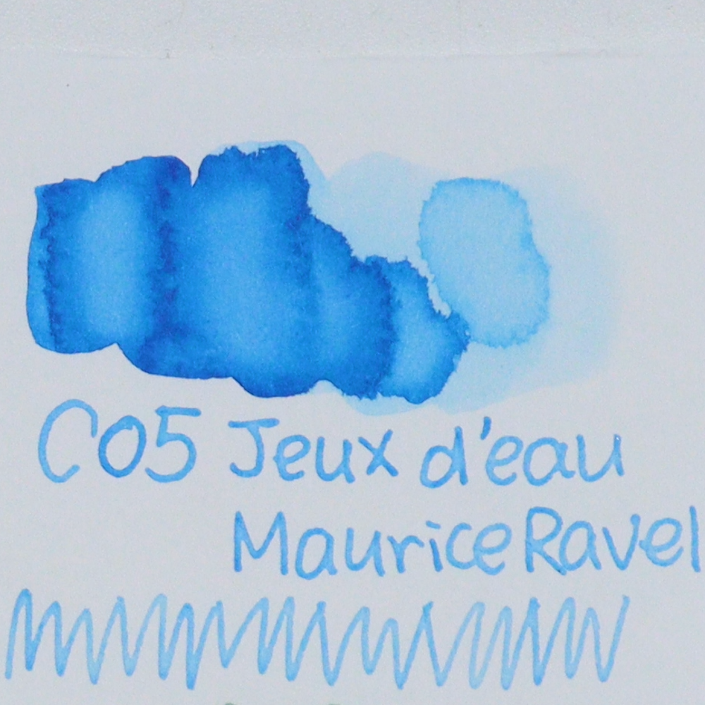 TONO & LIMS - 30ML Fountain Pen Ink - Crossover Line - Jeux d'eau: Maurice Ravel swatches