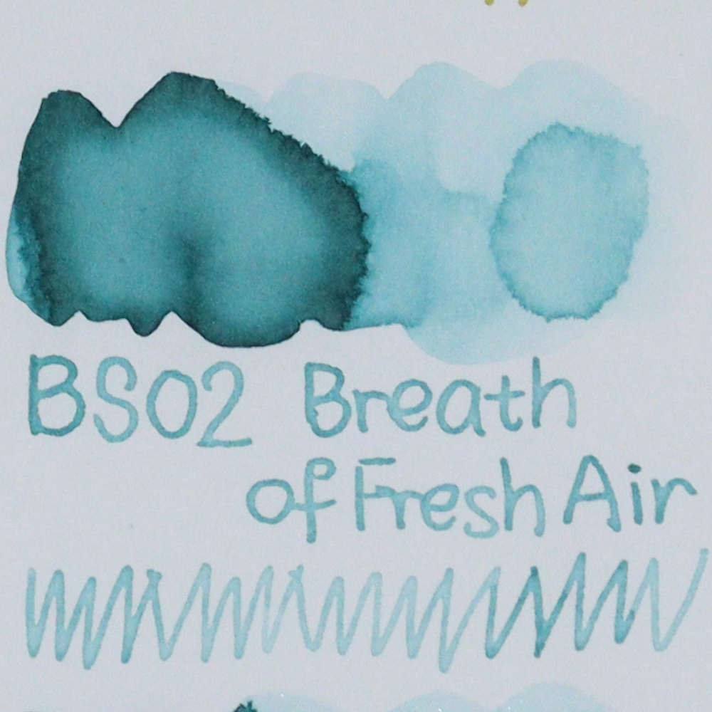 TONO & LIMS - 30ML Fountain Pen Ink - Breeze Symphony Line - Breath of Fresh Air swatches