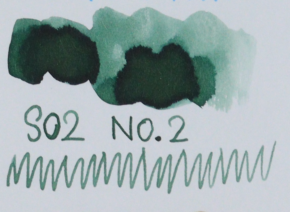 TONO & LIMS - 30ML Fountain Pen Ink - Standard Series - No.2 Sometime, somewhere swatches