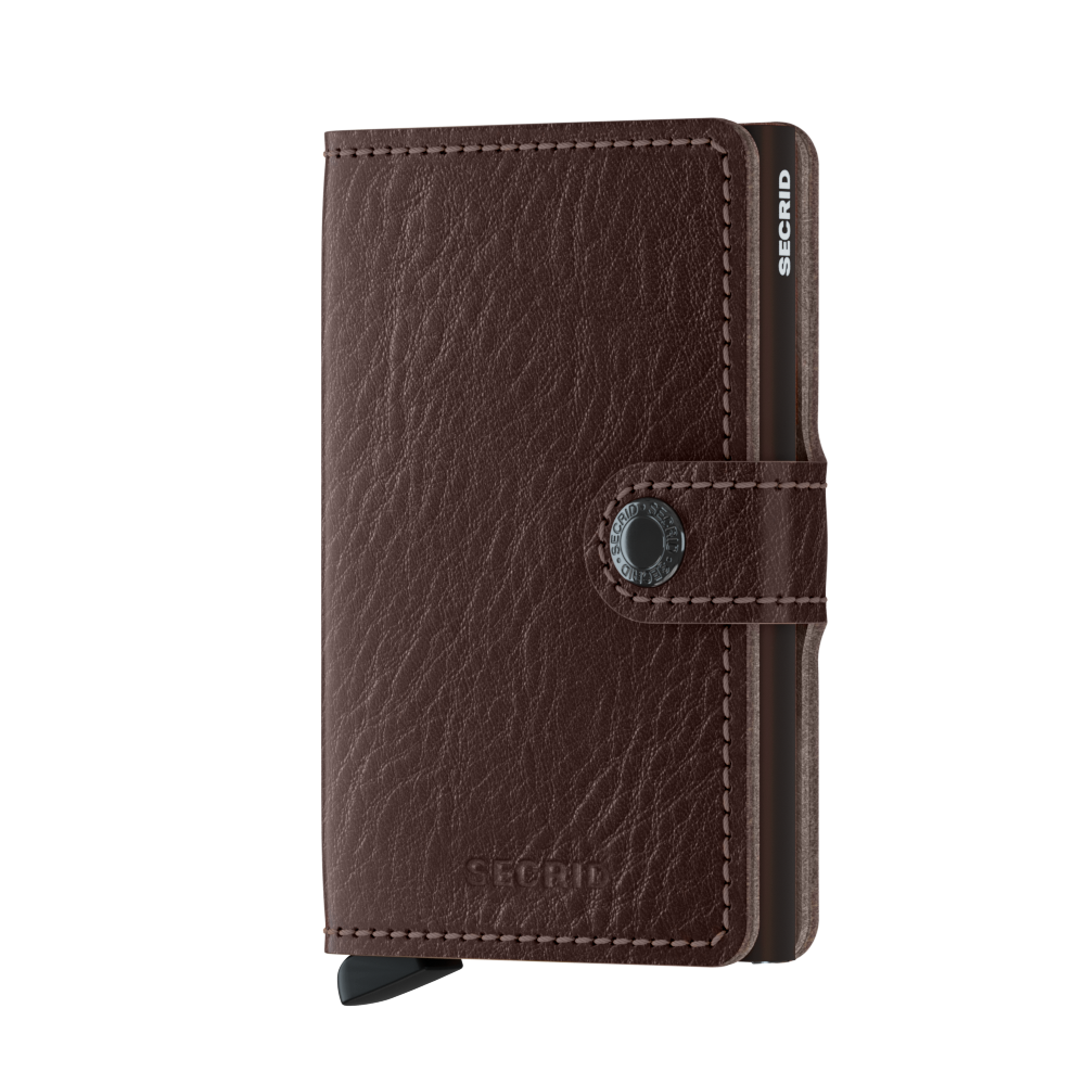 SECRID -  MINIWALLET -  VEG ESPRESSO BROWN