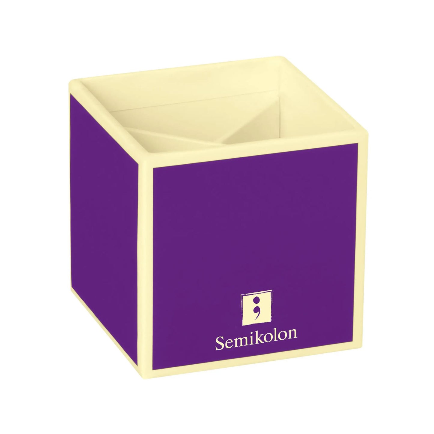 Semikolon Pencil Cup with Four Separate Compartments - Buchan's Kerrisdale Stationery