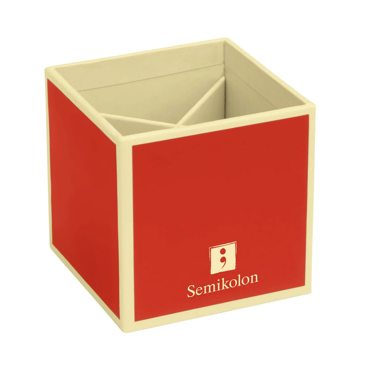 Semikolon Pencil Cup with Four Separate Compartments - Buchan's Kerrisdale Stationery