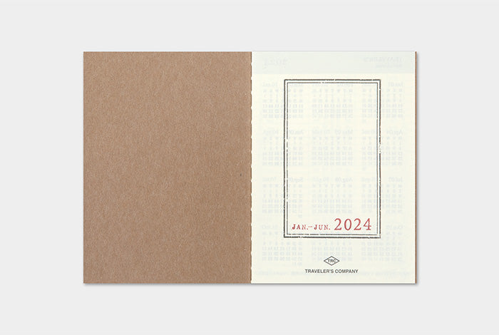 TRAVELER'S NOTEBOOK - Refill 2024 Weekly (Passport size)