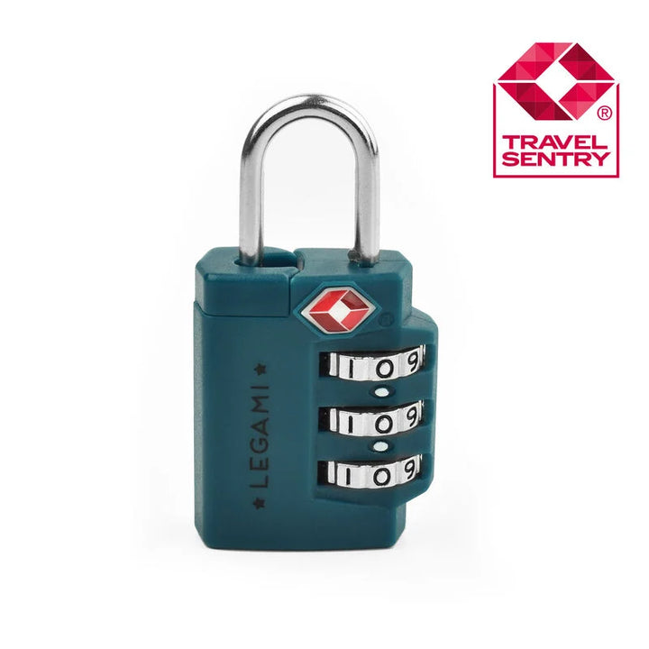 Legami - TSA Approved Luggage Padlock - Blue