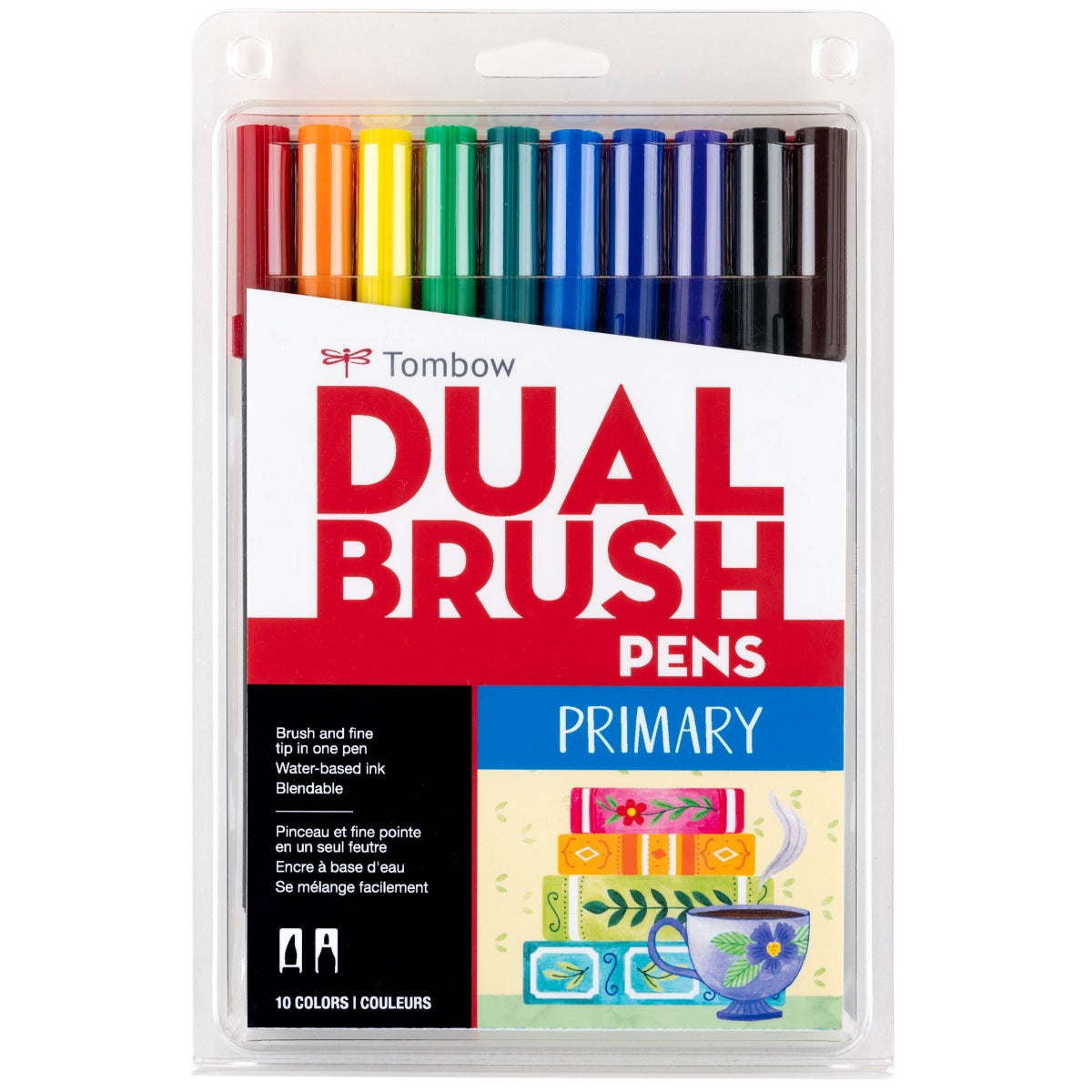 Tombow - Dual Brush Pen Set 10 - Primary