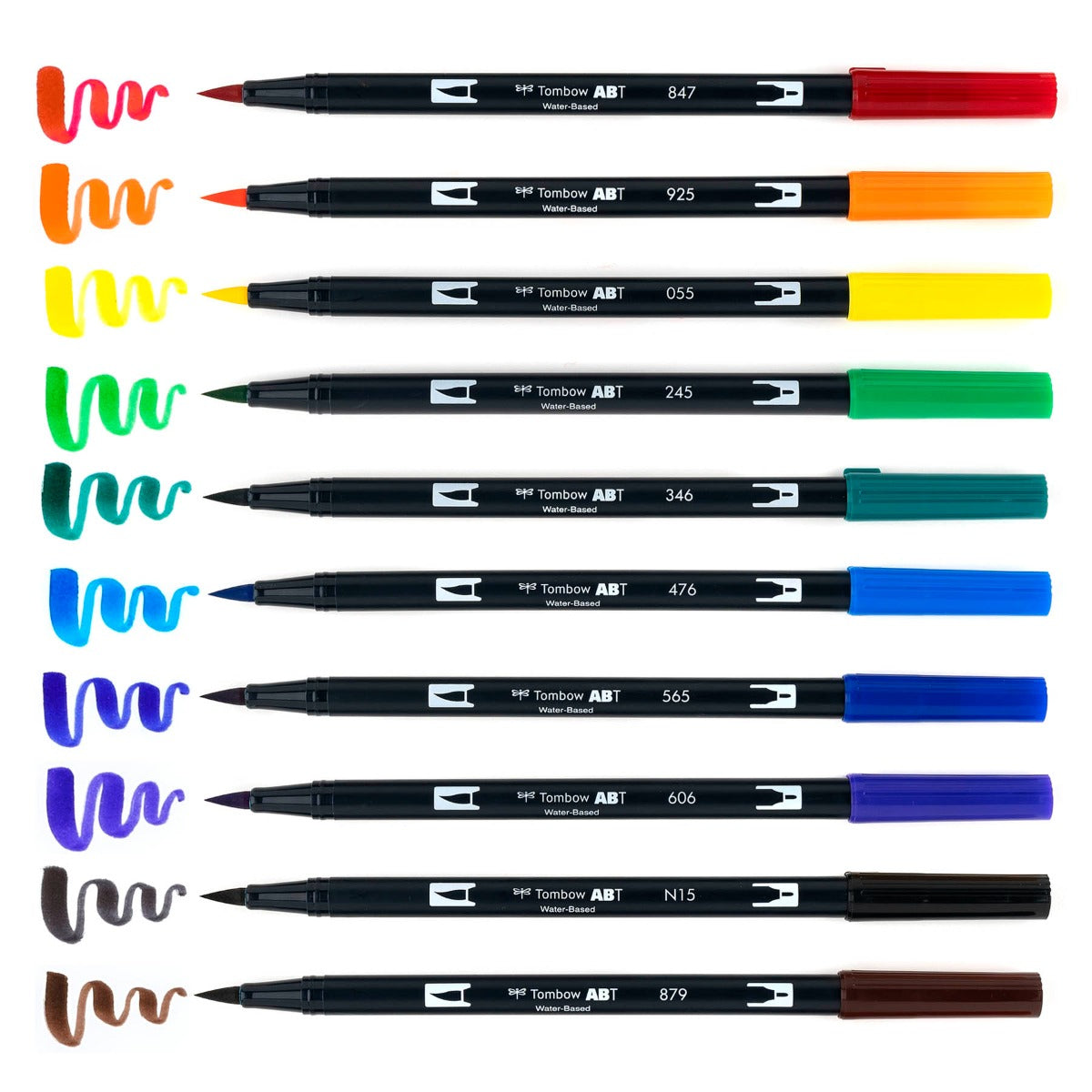 Tombow - Dual Brush Pen Set 10 - Primary