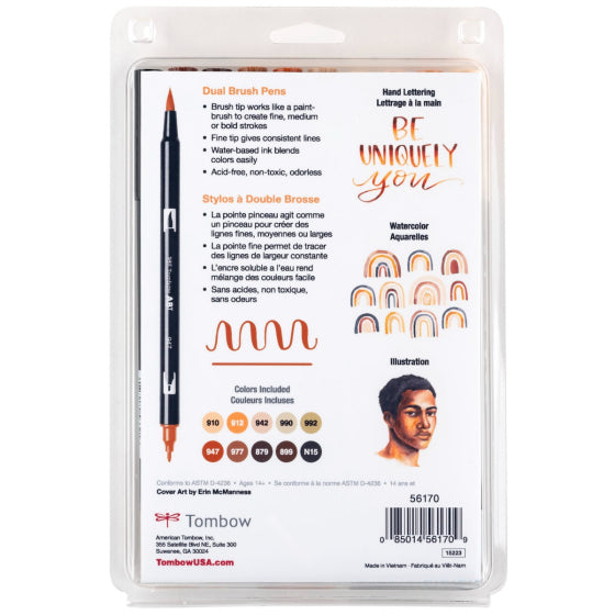 Tombow - Dual Brush Pen Set 10 - Portrait