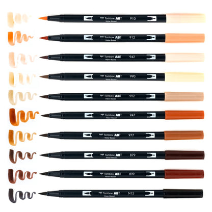 Tombow - Dual Brush Pen Set 10 - Portrait