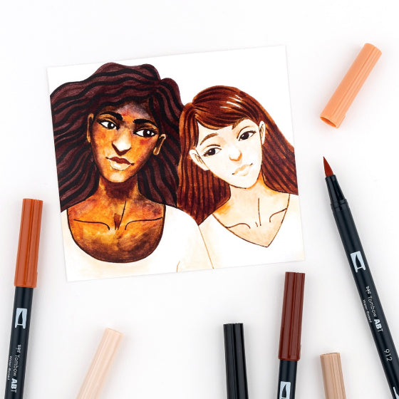 Tombow - Dual Brush Pen Set 10 - Portrait